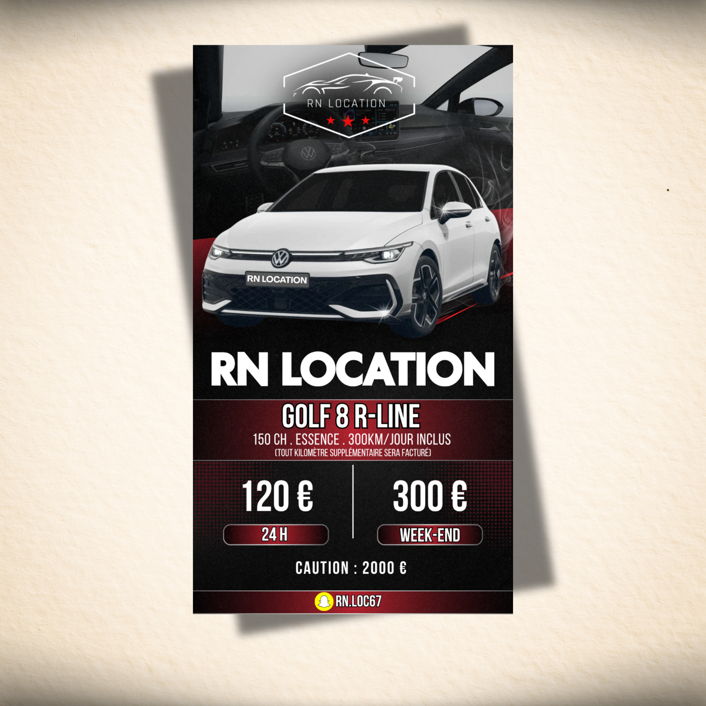 Flyer professionnel digital (recto ou recto/verso)