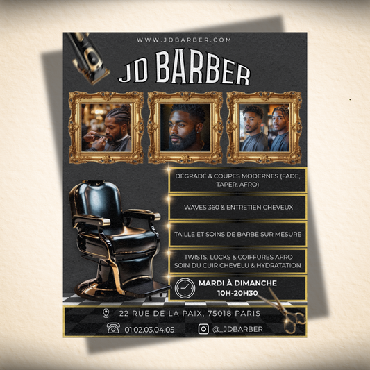 Flyer professionnel digital (recto ou recto/verso)