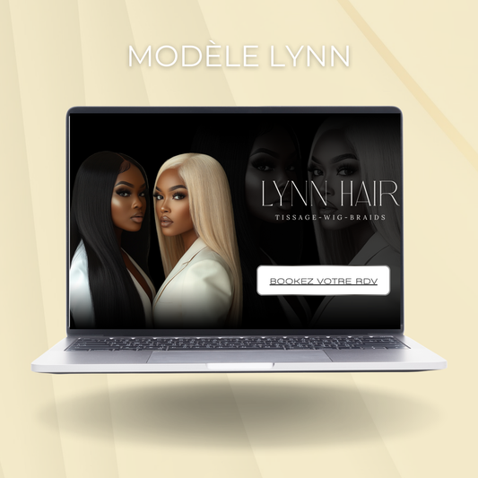 Modèle site vitrine Canva (Lynn) - Présentez vos services en ligne
